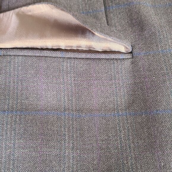 Michael Kors Men's Brown With Blue Stripe Wool Blazer Jacket Size 38R - Picture 9 of 13